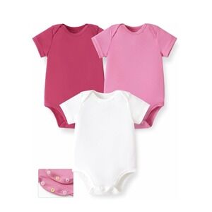 NEW PatPat Baby Bodysuits 3 Pack Short Sleeve for Boy & Girl | 3-6 Months